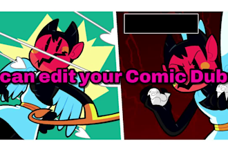 professionally edit your comic dub videos