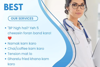 creat urdu health tips content for social media