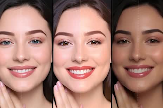 retouch your portrait photo with professional skin smoothing