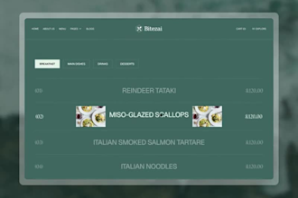restaurant website design cafe website coffee shop website food ordering website