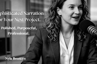 provide a professional formal english voice over