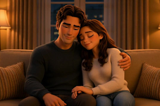 create 3d proposal video 3d romantic storytelling 3d pixar style ai animation