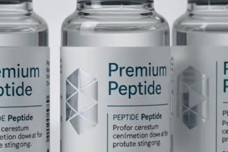 design peptide vial, product and supplement label design