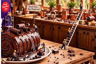 3d floating product poster  and snacks ads like britain cake