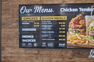 design vormac menu digital menu board tv menu board food menu animated menu
