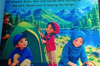 write and create islamic childrens storybook with custom illustrations