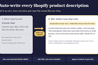 automate shopify product descriptions with openai make com