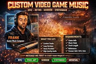 compose game soundtrack cinematic music background music videogame music