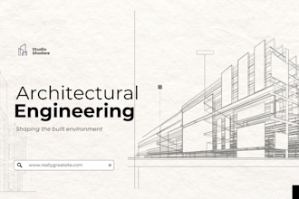 design a modern architecture portfolio website