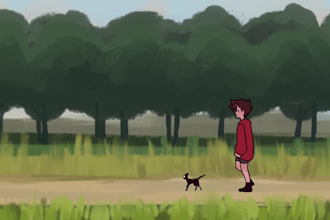 hand drawn 2d character frame by frame animation film , documentary animation