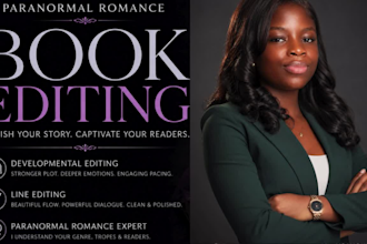 edit your paranormal romance book for flow and emotion
