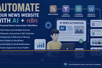 automate news scraping, ai rewriting and publishing