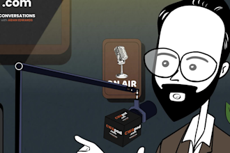 make podcast 2d animation for youtube