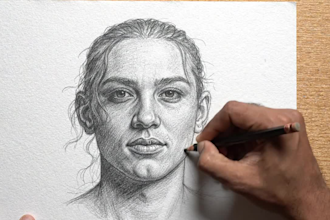 make a time lapse process video of your portrait drawing