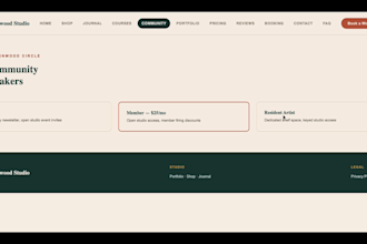 design a modern wix studio website