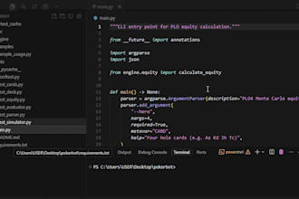 build poker ai, gto solver, monte carlo simulation and plo trainer