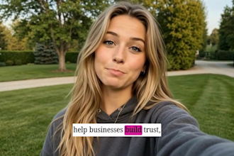 record selfie style video ugc testimony female spokesperson review ads