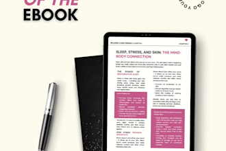 create acne routine planner, skincare ebook and canva guide for estheticians