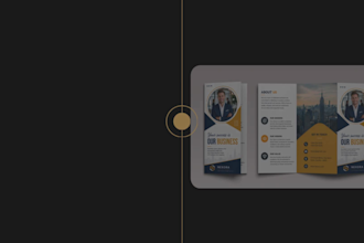 design a professional brochure tri fold and bi fold for your business