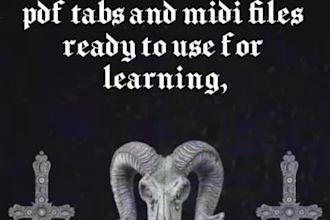 transcribe your black metal song into tabs and midi