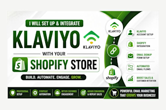 set up klaviyo and integrate it with your shopify store