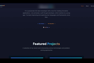 create a catchy professional landing page