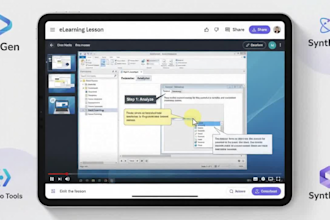 create online course video, elearning video using heygen, keygen or synthesia ai