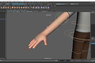 create and rig professional character in maya and blender