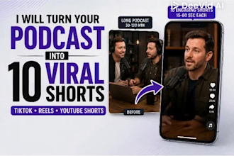 turn your podcast into reels, tiktok and youtube shorts