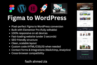 convert figma to wordpress with elementor