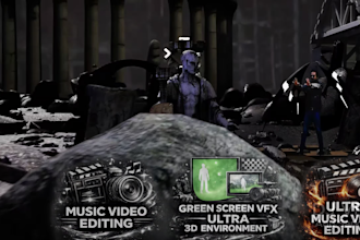 be your extreme music video editor and green screen  specialist