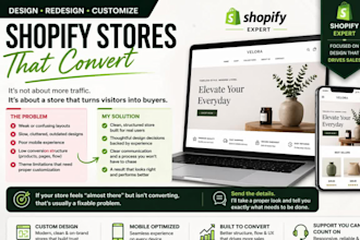 do shopify design shopify redesign shopify store  customization shopify website