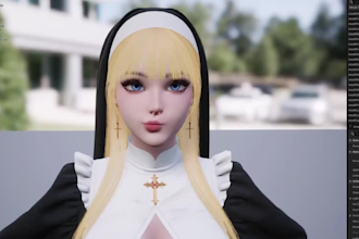 add 52 arkit blendshapes to 3d avatar,facial,rig3d for game,web,vr,livelink,vrm