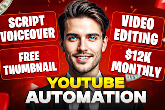 be faceless video editor and content creator for youtube automation channel