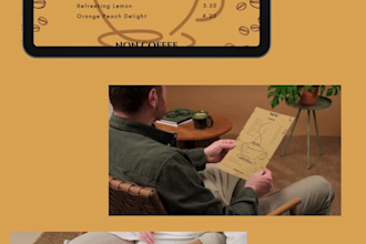 editable canva coffee menu