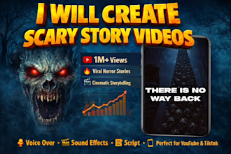 create scary story video for youtube