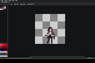 make a fluid pixel art animation