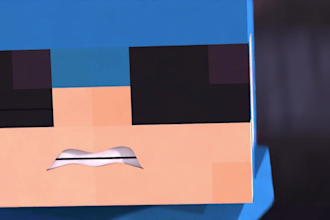 create professional 3d blender minecraft animation