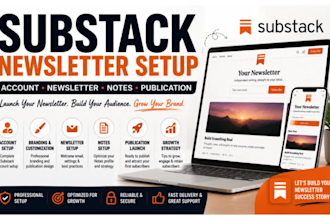substack account setup newsletter note publication