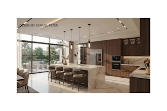 design house exterior model, 3d rendering, walkthrough