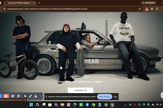 y2k shopify website streetwear website clothing store