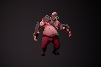 create stylized or realistic 3d characters for games