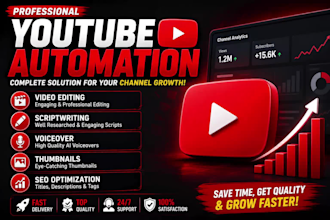 create professional youtube automation videos