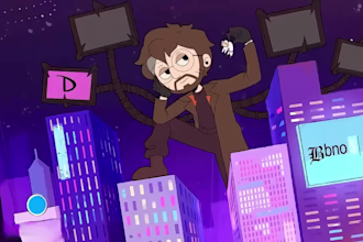 motion graphics, album cover, cover art, 2d music video, character animation