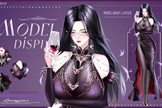 design art and rig live2d vtuber model