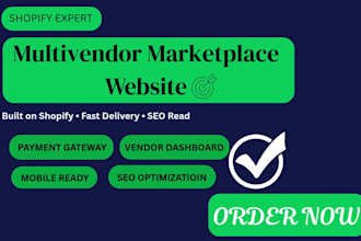 build a professional shopify multivendor marketplace website