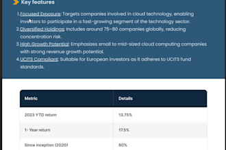 prepare a professional equity research report for any stock