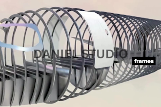 create 3d industrial aviation animation and aerospace system explainer video