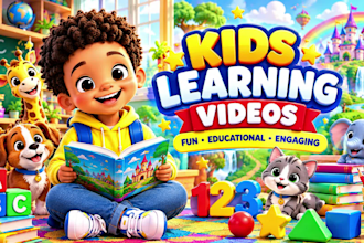 create 3d kids learning videos ai 3d nursery rhymes kid learning videos cartoons