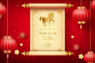 create a chines new year video animations